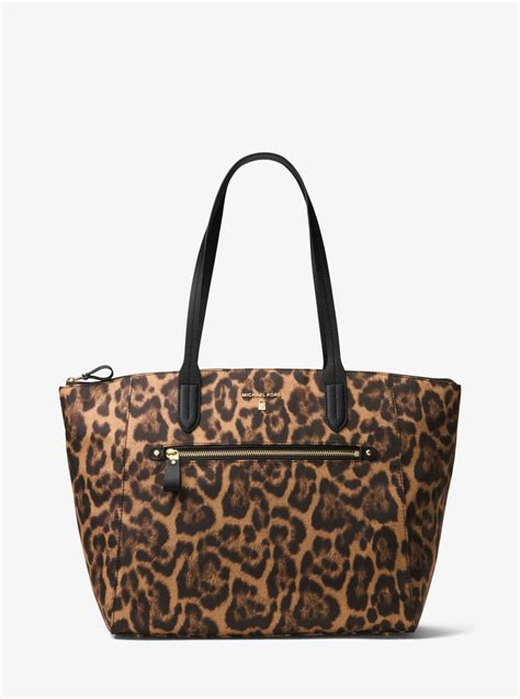 michael kors nylon kelsey leopard